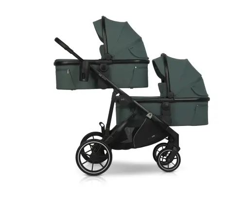 Wózek dziecięcy EasyGo Duoflex Sage Green 2 siedziska 1 gondola