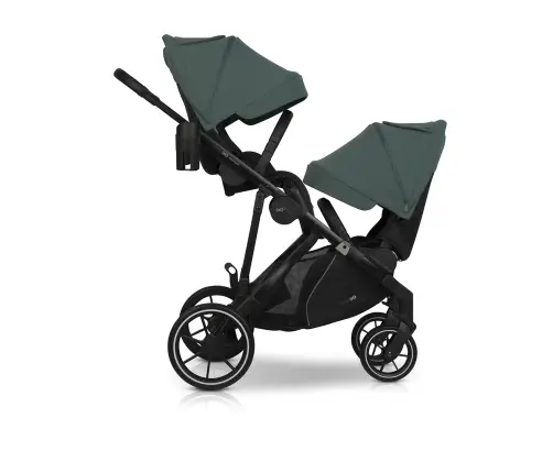 Wózek dziecięcy EasyGo Duoflex Sage Green 2 siedziska 1 gondola