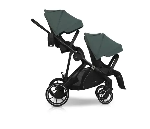 Wózek dziecięcy EasyGo Duoflex Sage Green 2 siedziska 1 gondola