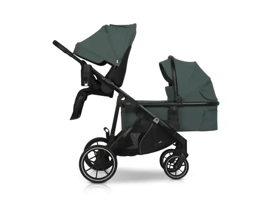 Wózek dziecięcy EasyGo Duoflex Sage Green 2 siedziska 1 gondola