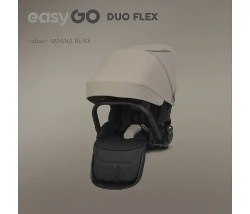 EasyGo Duoflex Savana Beige Pastaigu rati