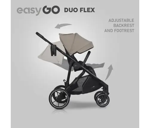 EasyGo Duoflex Savana Beige Pastaigu rati