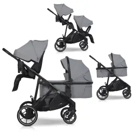 EasyGo Duoflex Cloudy Gray Kaksikute vanker