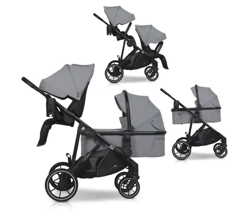 EasyGo Duoflex Cloudy Gray Kaksikute vanker