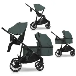 Wózek dziecięcy EasyGo Duoflex Sage Green 1 siedzisko 1 gondola