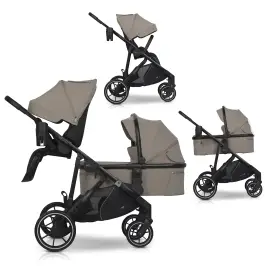 Wózek dziecięcy EasyGo Duoflex Savana Beige 1 siedzisko 1 gondola