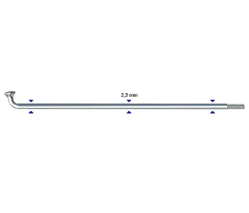 Spoke Sapim Leader J-Bend 2.3 x 262 mm