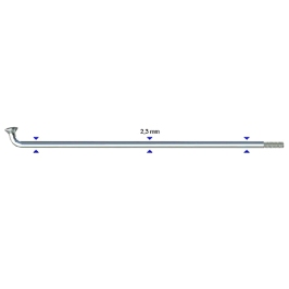 Spoke Sapim Leader J-Bend 2.3 x 280 mm