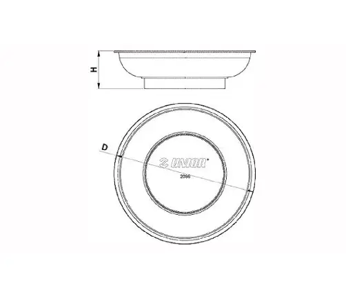 Магнитная тарелка Unior Unior 2086