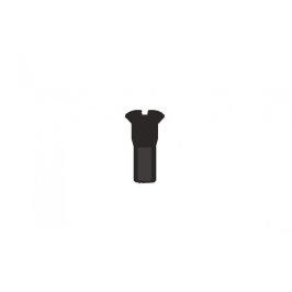 Nipple Sapim 13G Round Head Brass Black HBT