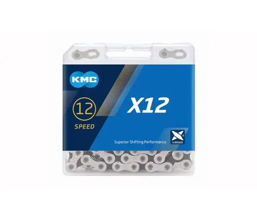 Цепь KMC X12 Silver black