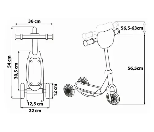 3 wheels scooter Seven Minnie