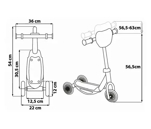 3 wheels scooter Seven Princess