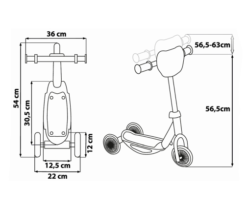 3 wheels scooter Seven Spiderman