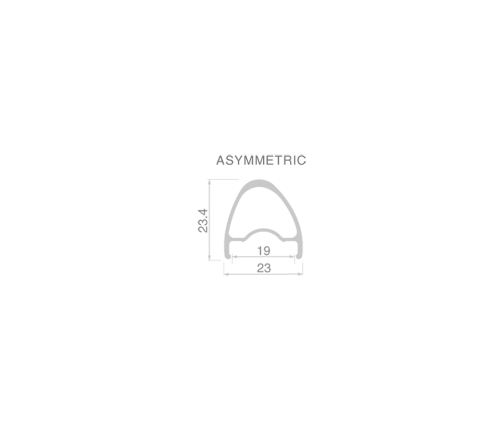 Aizmugurējais ritenis 700C BlackJack Ready 19 ASY 12x142 Center Lock SB FH Road 11S