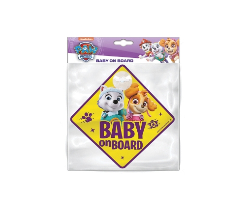 Zīme Baby on board Seven Paw Patrol Girls