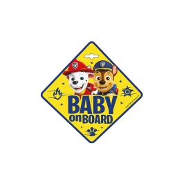 Baby on board sign Seven Paw Patrol Boys