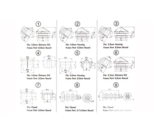 Комплект заглушек рамы Jagwire Jagwire Combo Box