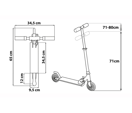 Scooter foldable Seven Star Wars Stormtrooper