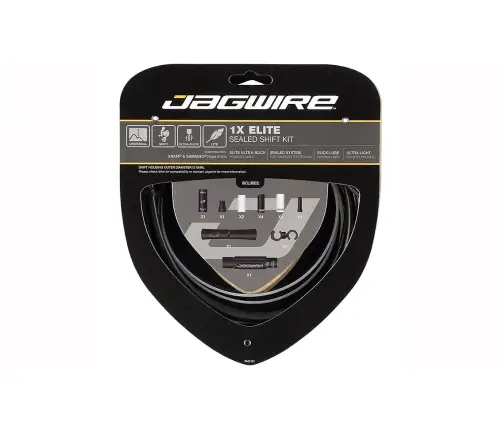 Rinkinys pavaroms Jagwire 1X Elite Sealed Stealth Black