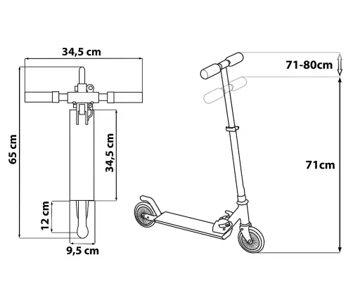 Scooter foldable Seven Spiderman