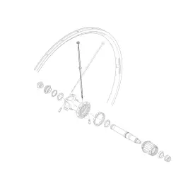 Спицы Shimano 272 mm WH-R600-R