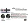 Rear hub Novatec D902SB-CL-B12-A4A-S11