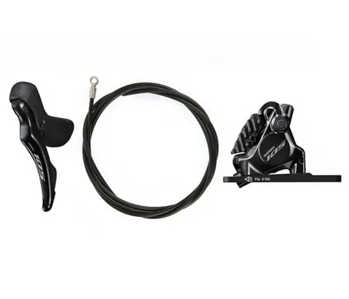 Shift brake lever with hydraulic disc brake kit Shimano ST-R7120 (L) BR-7170 (F)