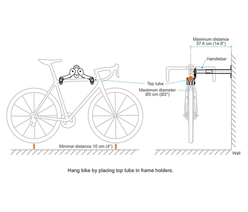 Bicycle hanger Ibera IB-ST4