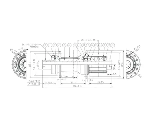 Rear hub Novatec D572RSB-B12-XDR Dual Ratchet System