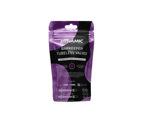 Bezcauruļu vārstu komplekts Barkeeper Tubeless Valves 100 mm Dynamic