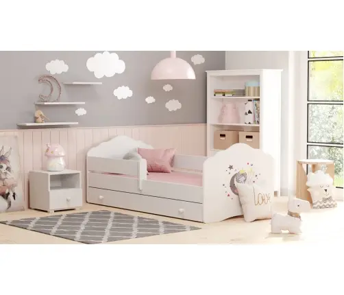 Vaikiška lova FALA 160x80 su stalčiumi Sleeping princess Vaikiška lova FALA 160x80 su stalčiumi Sleeping princess