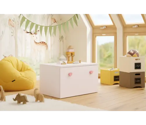 Bērnu rotaļlietu kaste INGA pink