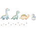Bērnu gulta Luk ar matraci un aizsargbarjeru 164 cm x 85 cm x 63 cm Dinosaurs