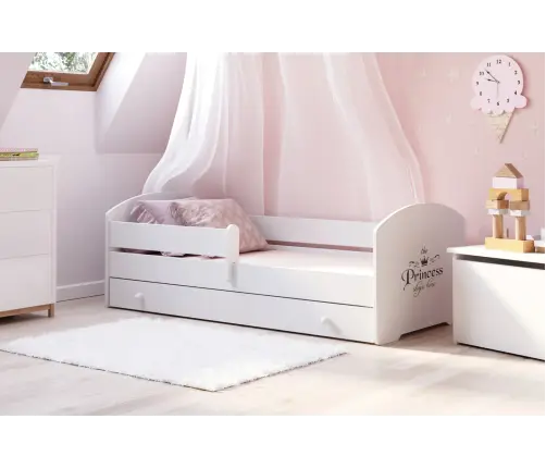 Vaikiška lova LUK su stalčiumi ir čiužiniu 160x80 Princess