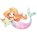 Bērnu rotaļlietu kaste DARIA Mermaid