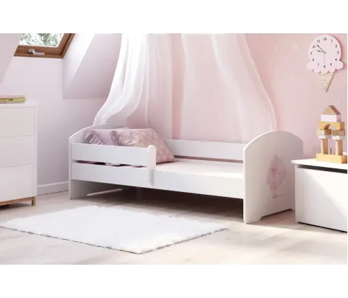 Lastete voodi LUK 140x70 koos piirdega ja madratsiga Princess in a crown