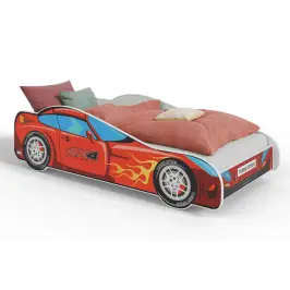 Children's Bed Car II with Mattress 165x84x49 cm, 4x4 Car