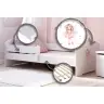 Детская кровать LUK 140x70 с бортиком и матрасом Girl with wings