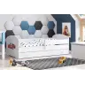 Lastevoodi LUK sahtliga ja madratsiga 140x70 Racing car