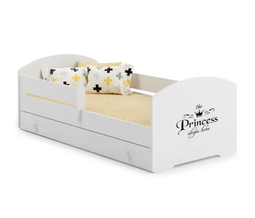 Kids Bed LUK 140x70 with Drawer and Mattress Princess