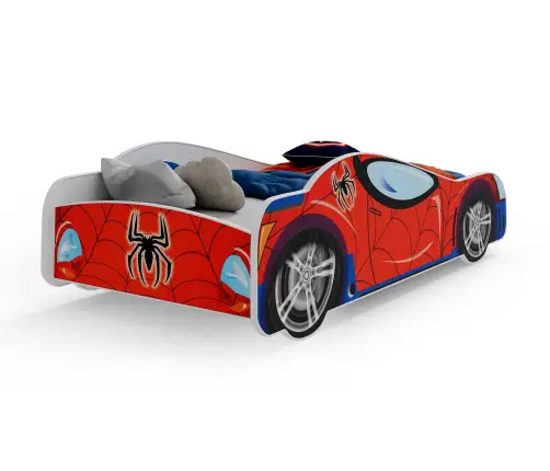 Children's Spider Car II Bed 140x70 with Mattress