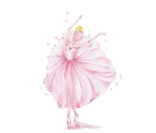 Детская кровать LUK с ящиком и матрасом 160x80 Princess in a crown