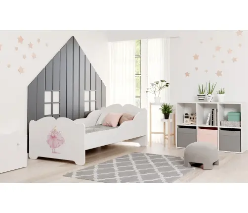 Anna 140x70 Princess in a Crown children's bed with mattress