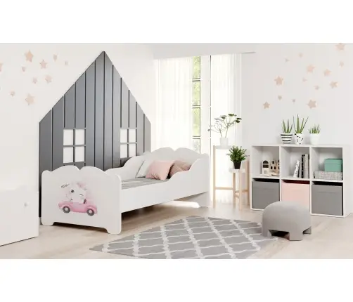 Детская кровать Anna 160x80 с матрасом Кот