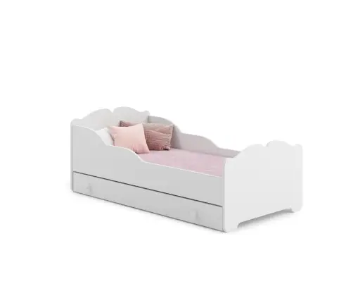 Anna lastevoodi 160x80 sahtliga Valge