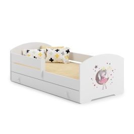 Kids Bed LUK with Drawer and Mattress 160x80 Sleeping princess