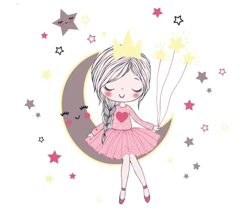 FALA children's bed with safety barrier 160x80 Sleeping princess