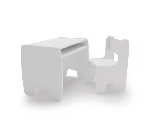 Bērnu galda un krēslu komplekts white Bērnu galda un krēslu komplekts white