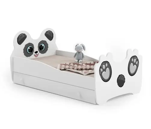 Bērnu gulta Panda 160x80 ar atvilktni un matraci